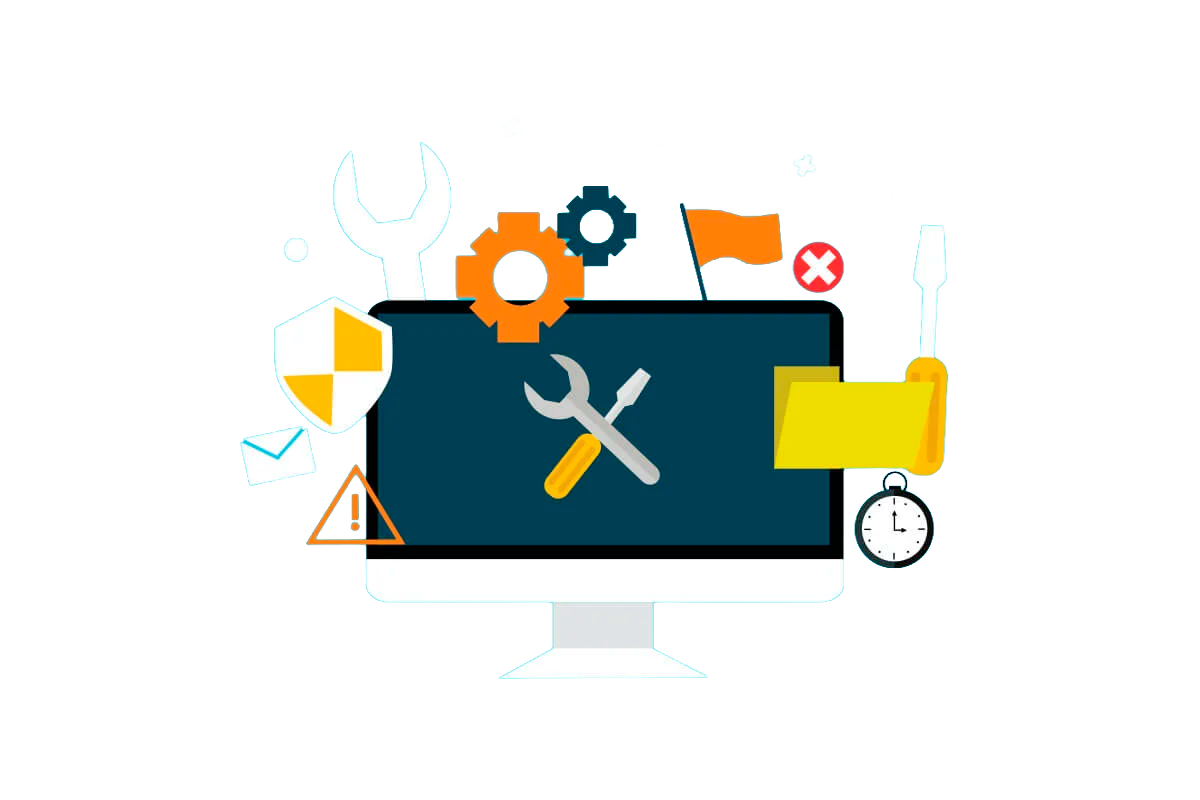 Uma imagem de exemplo com texto centralizado